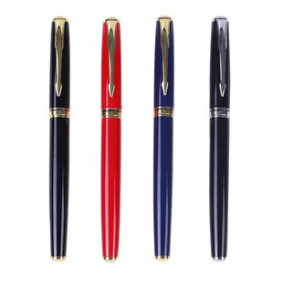 Cross-border metal jewelry pen black business gift pen business office signature pen multi-color metal pen printing logo
