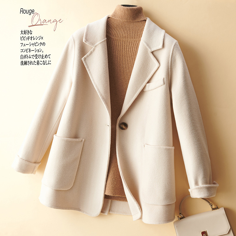 Suit Wool Short Coat Women's 2022 Autumn and Winter New Slim-fit Small Double-sided Wool Coat Women's Wool Coat