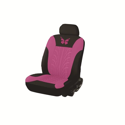 Breathable Soft Comfortable Seat Cover for: Universal seat cover - rose-red-single-seat-2-piece-set-general