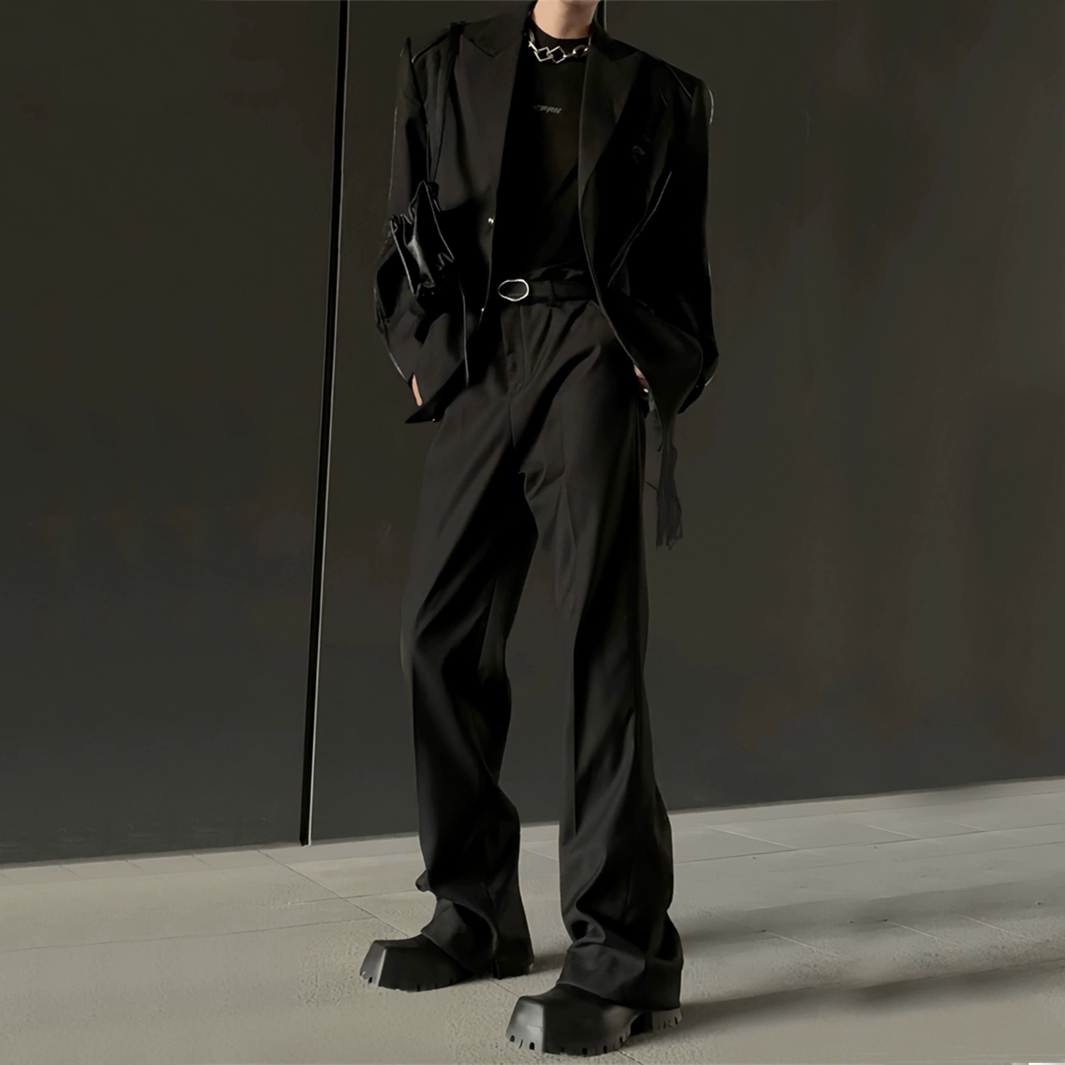 JTFS Niche Advanced Sensory Sensory West Pants Мужские брюки в стиле high street, VIBE, полинезийский мотив, свободные, прямые повседневные брюки