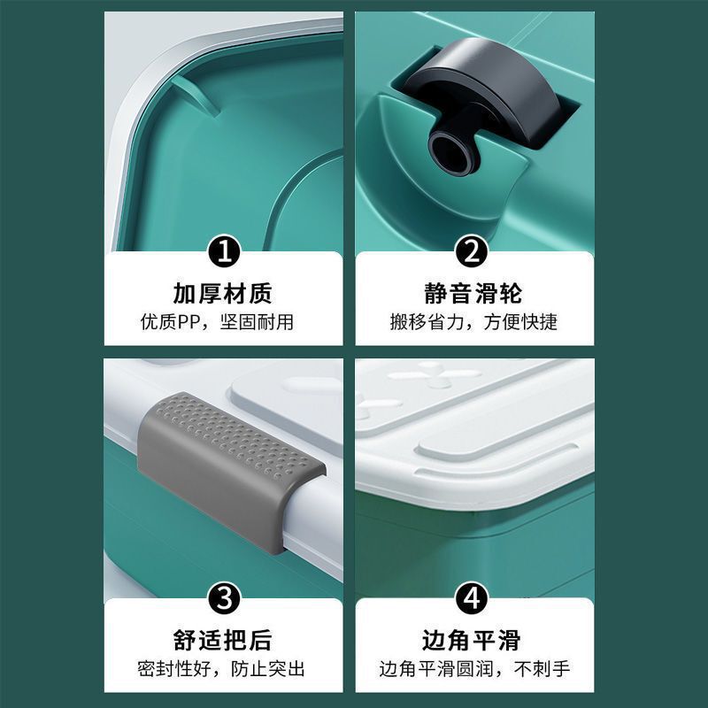 ベッド下収納ボックス 特大家庭用衣類と布団収納ボックス ベッド下整理ボックス フラット寮|undefined