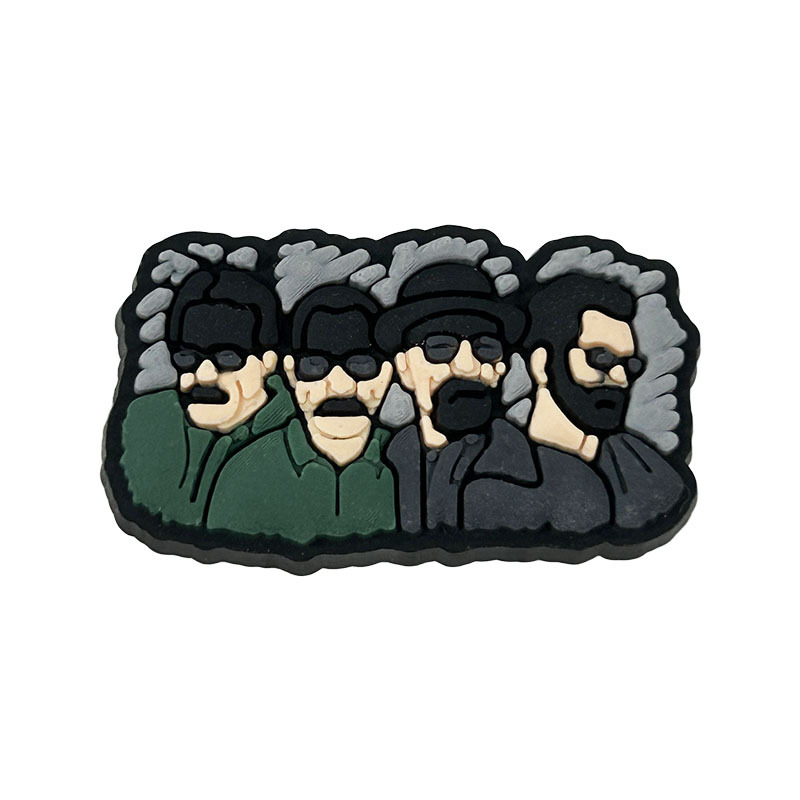 Comercio electrónico transfronterizo al por mayor zapatos de goma suave zapatos de flores accesorios PVC de dibujos animados veneno mortal experto agujero Zapatos de flores hebilla