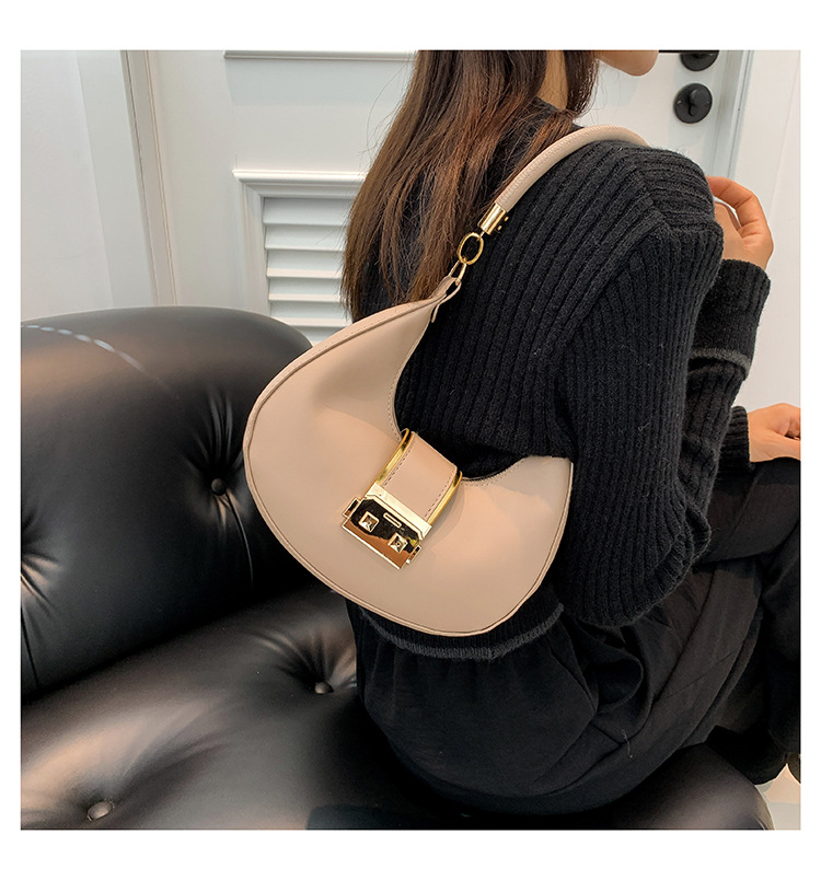 Retro Shoulder Bag For Women Crescent Armpit Bag Candy Colour_voghion.com