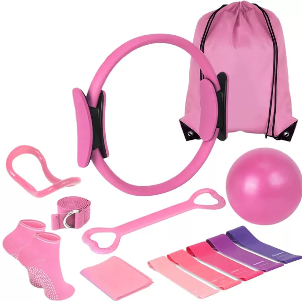 Shaping Artifact Pilates 13-Piece Set Yoga Ball Yoga Ring Stretch Belt Tension Band Yoga Socks Fitness Five-Piece Set