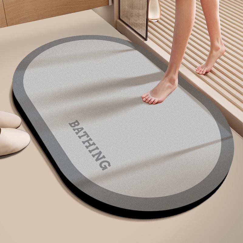 浴室フロアマット浴室滑り止め吸水トイレ強力なドアトイレ珪藻泥速乾性フットマットカーペット浴室|undefined