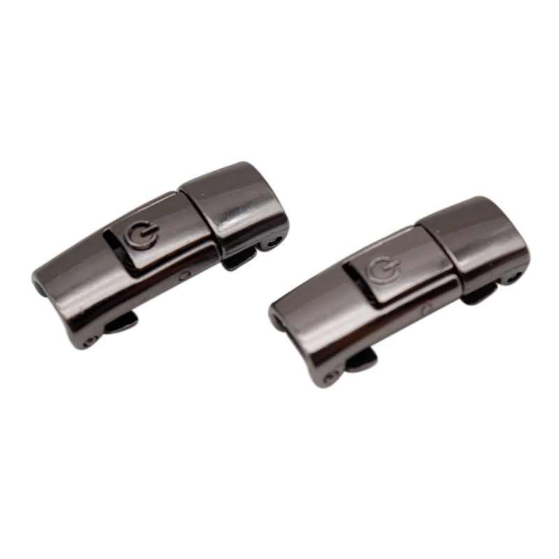 Coolojin hebilla de zapato al por mayor hebilla de metal sin corbata apertura y cierre de un solo clic hebilla de prensa perezosa zapatos para Niños Accesorios de cuerda elástica