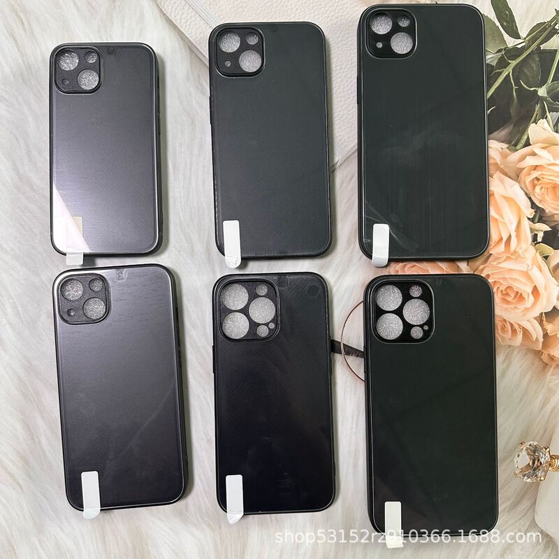 Suitable for Apple 14 Huawei mate50 Xiaomi 13 one plus oppo glass phone case material wholesale painted processing