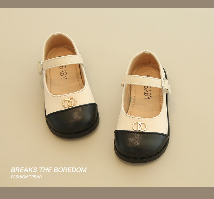2024 Autumn New Korean Edition Children's Colored Soft Sole Fashion Small Leather Big Boy Princess Shoes, Baby Single_voghion.com