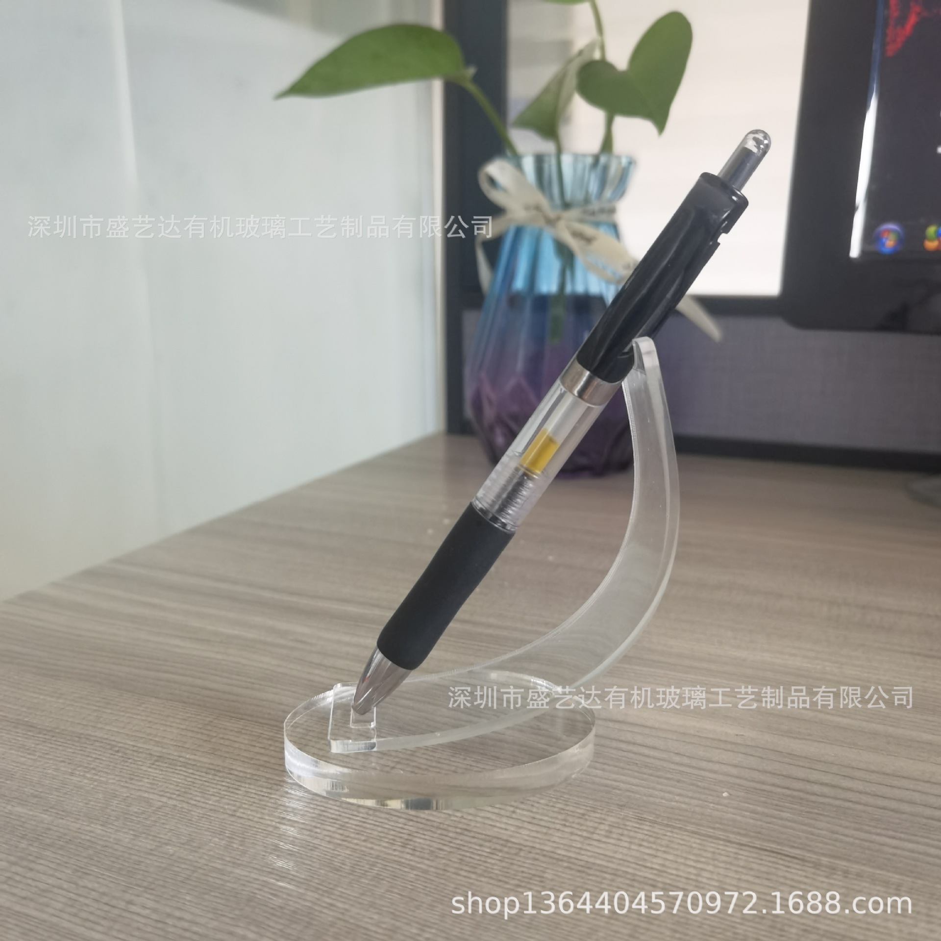 厂家直供亚克力笔架有机玻璃钢笔圆珠笔展示架眉笔化妆刷展示架-阿里巴巴