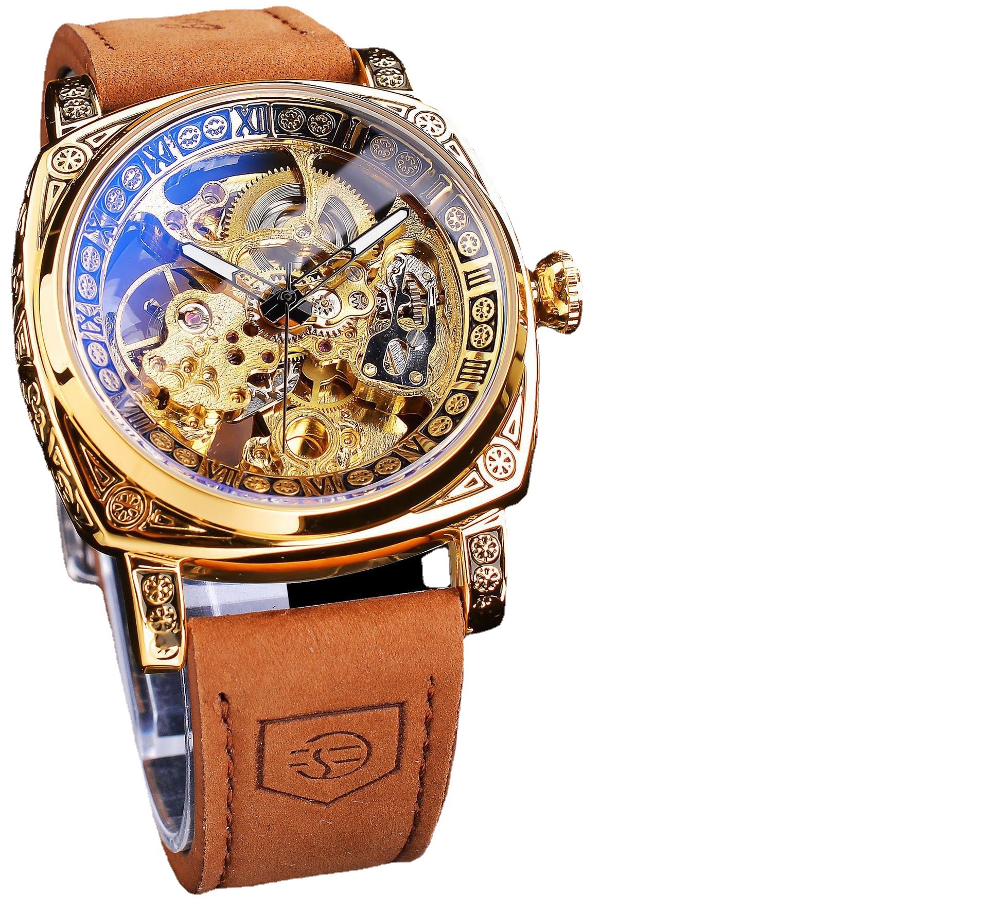 2026 Douyin Movement Automatic For Men Vintage Skeleton Men's Mechanical Watch_voghion.com