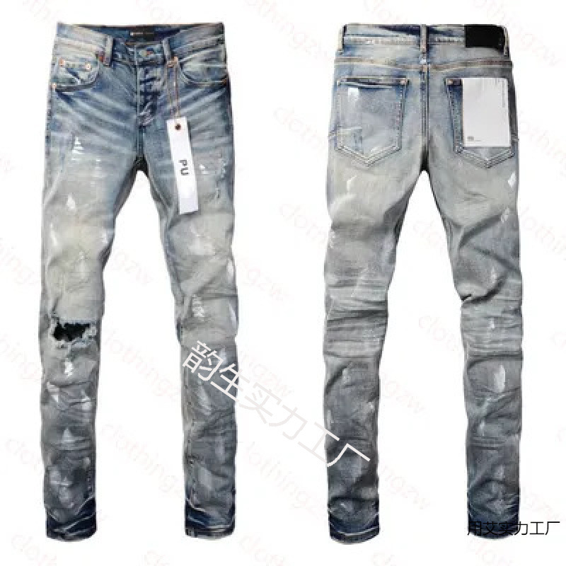 In-Stock 2025 European and American Street Style Solid Color American Retro Trendy Hip-Hop Cool Slim-Fit Stretch Skinny Jeans In-Stock 2025 European and American Street Style Solid Color American Retro Trendy Hip-Hop Cool Slim-Fit Stretch Skinny Jeans