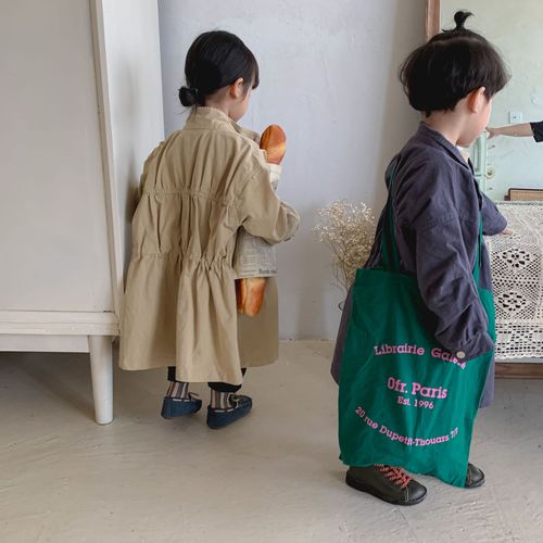 Children's coat mid-length boys' autumn wear girls' windbreaker  new spring and autumn Korean style style baby tops