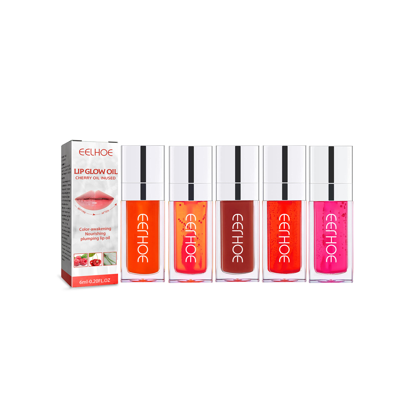 EELHOE Glaze Rich Care Fade Lines, and Moisturize Aqua Glass Lip Color Oil_voghion.com