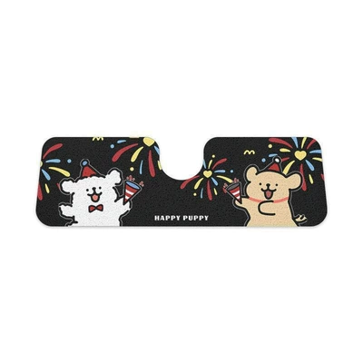 Avtomobil döşəmə paspasları — durable, easy to clean - happy-little-bear-one-piece-rear-seat-cover-silk-loop-5050cm1919