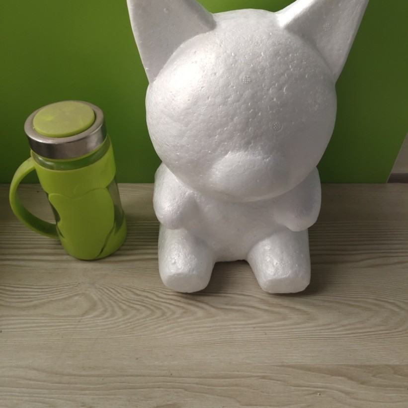 Oso Rosa molde oso modelo embrión blanco Qixi Día de San Valentín EPS Poli Dragón blanco espuma oso Clavel