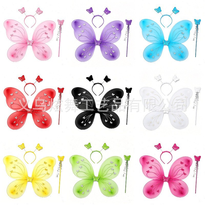 New Internet red butterfly wings suit children's birthday party photo decoration props stall toy wings wholesale New Internet red butterfly wings suit children's birthday party photo decoration props stall toy wings wholesale