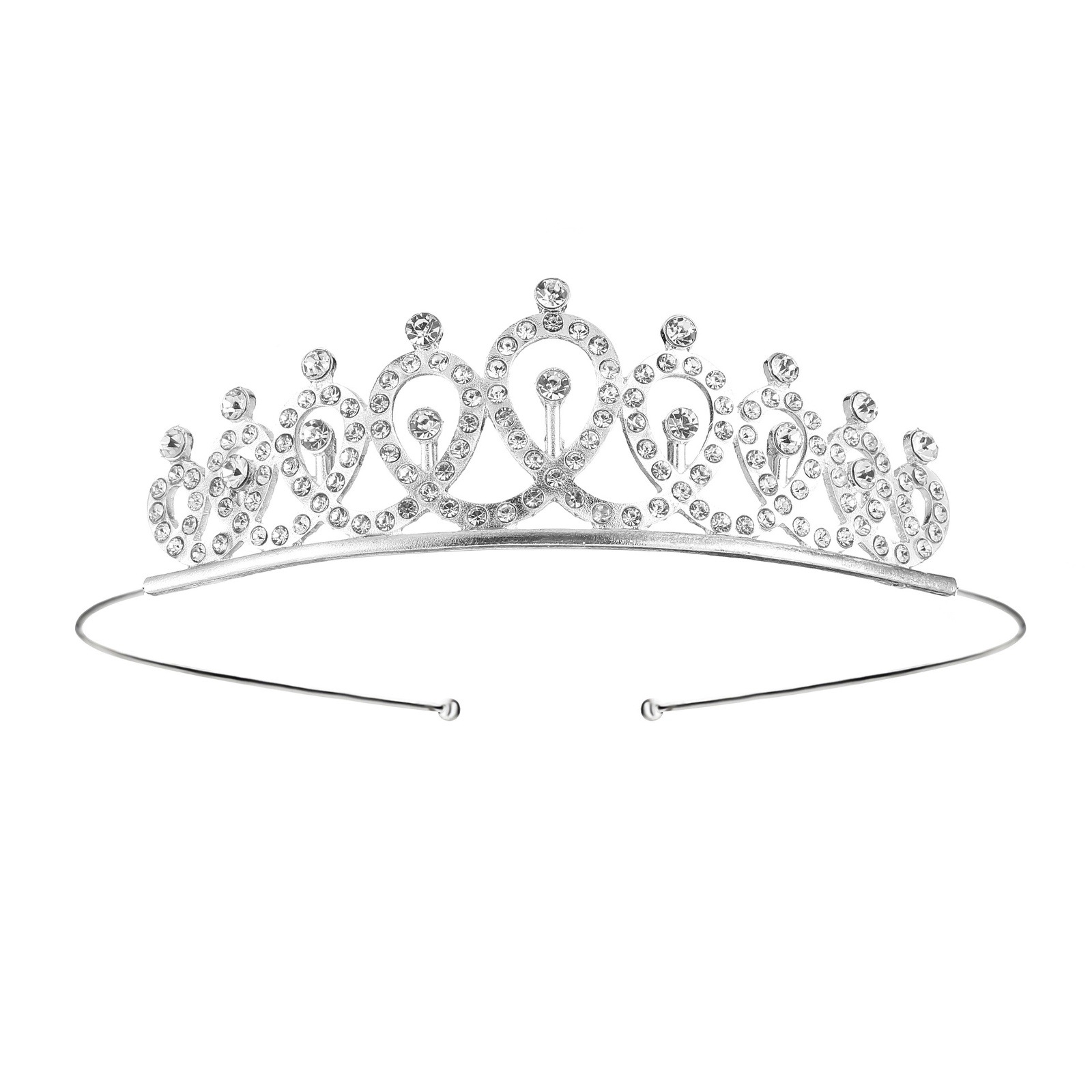 Diadema con Corona de Princesa Infantil de Metal Galvanizado para Cumpleaños y Fiestas image 28