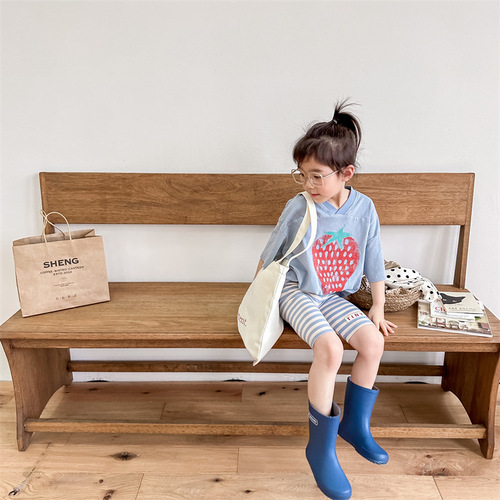 2024 Korean children's clothing summer new style girls Korean style summer clothing high waist leggings shorts children's pants 123251