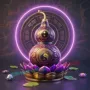 自粘高清太极客厅贴画