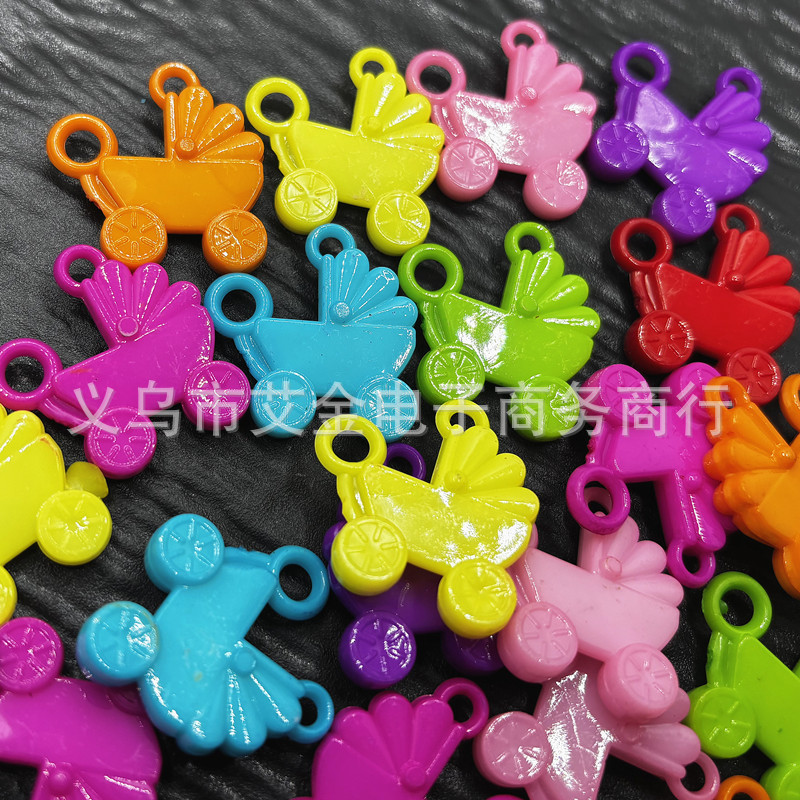 国境を越えた実色の花動物アクリル吊り珠散珠DIY手作りブレスレットビーズアクセサリー|undefined