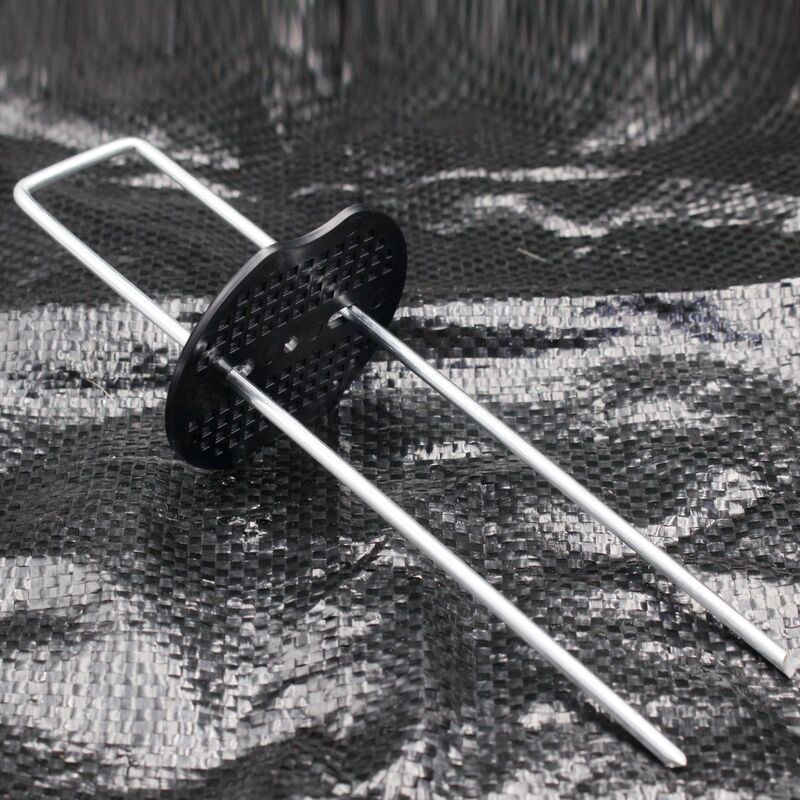 U-Shaped Ground Nails Pipe Mulch Nails Green Lawn Succulent Tent Fixed Galvanized Steel Nails U-Shaped Nails Grass-Proof Cloth Ground Nails