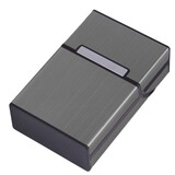 Металлический матовый мужской портсигар, алюминиевый сплав