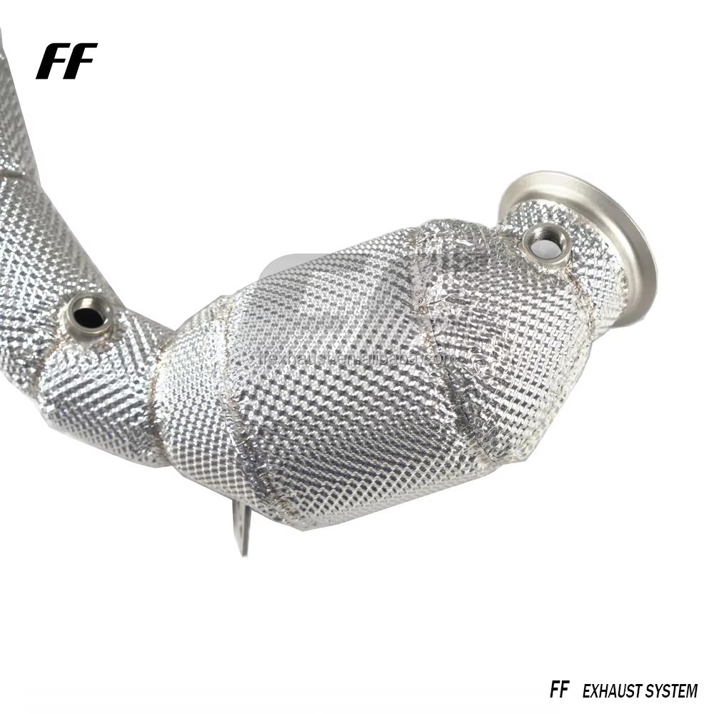 Suitable for Mercedes-Benz W213 E63 GT63 AMG M178 4.0T downpipe exhaust heat shield downpipe