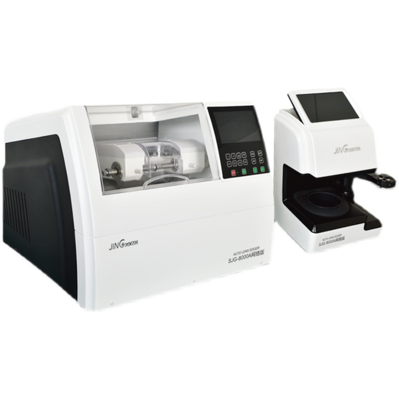 Equipo de procesamiento de gafas finas SJG8000A máquina rectificadora de borde automática sin molde con máquina rectificadora de alta precisión de escaneo
