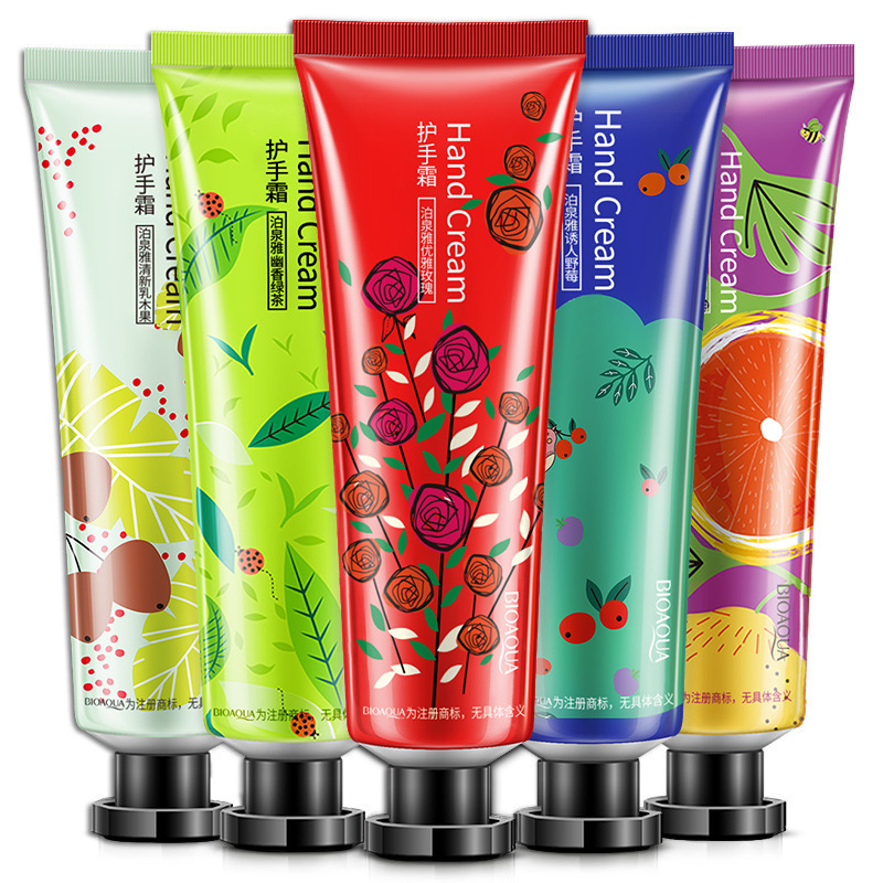 Boquanya planta extracto fragancia hidratante crema de manos traje hidratante anti-agrietamiento crema de manos al por mayor