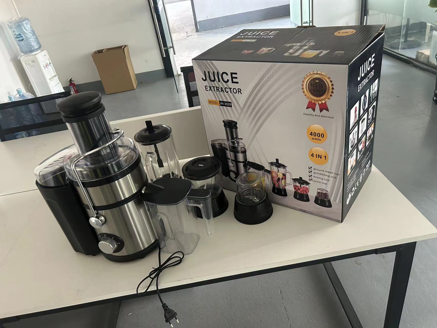 Exprimidor eléctrico centrífugo transfronterizo, multifuncional para hogar, separa pulpa y jugo de frutas y verduras