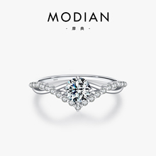 MODIANĦ��50��Ī�p�S925���y��ۼ���ʹڽ�ָŮ��H����ָ
