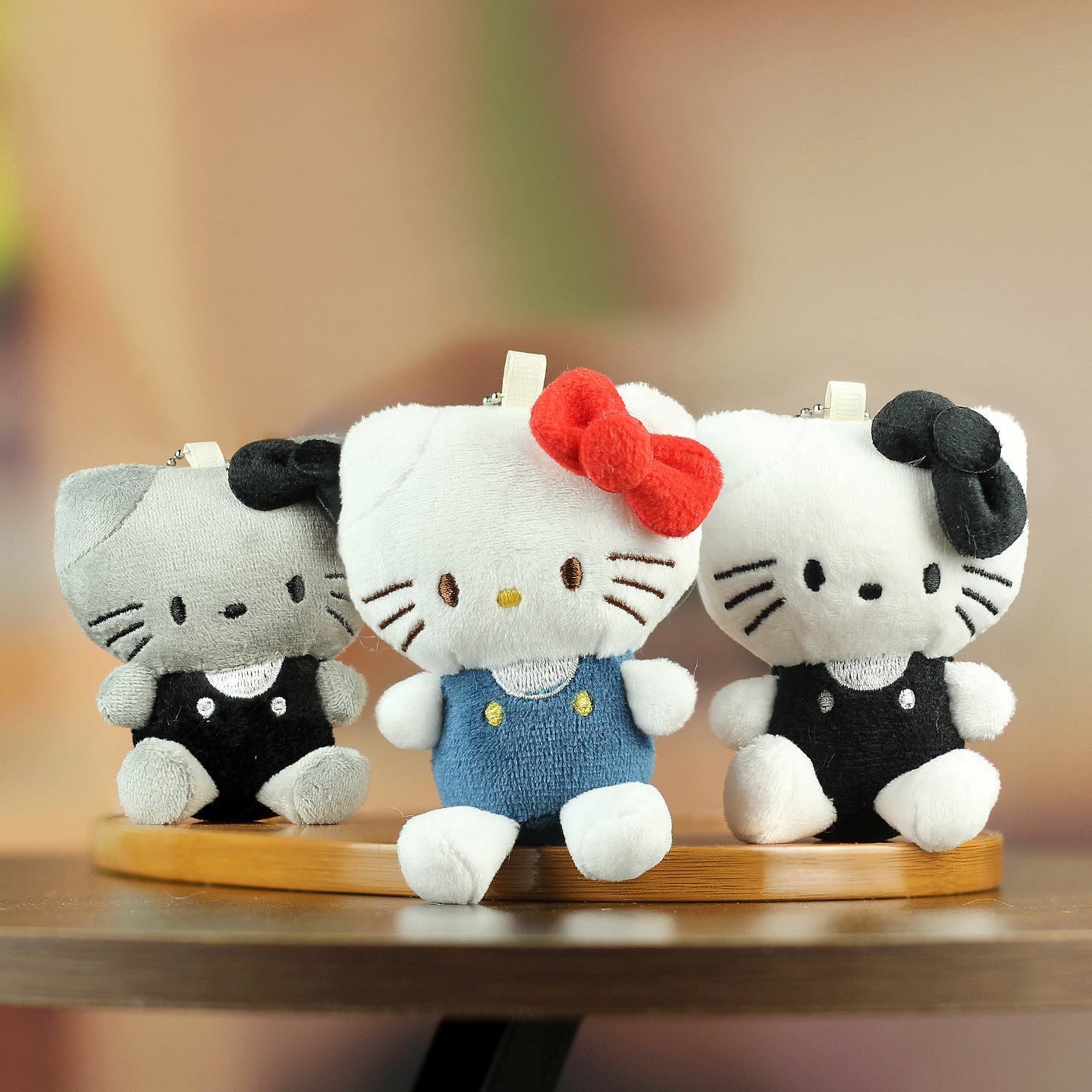 Catuones animadas lindas Hello Kitty bolsas de peluche colgantes de regalo de llaves