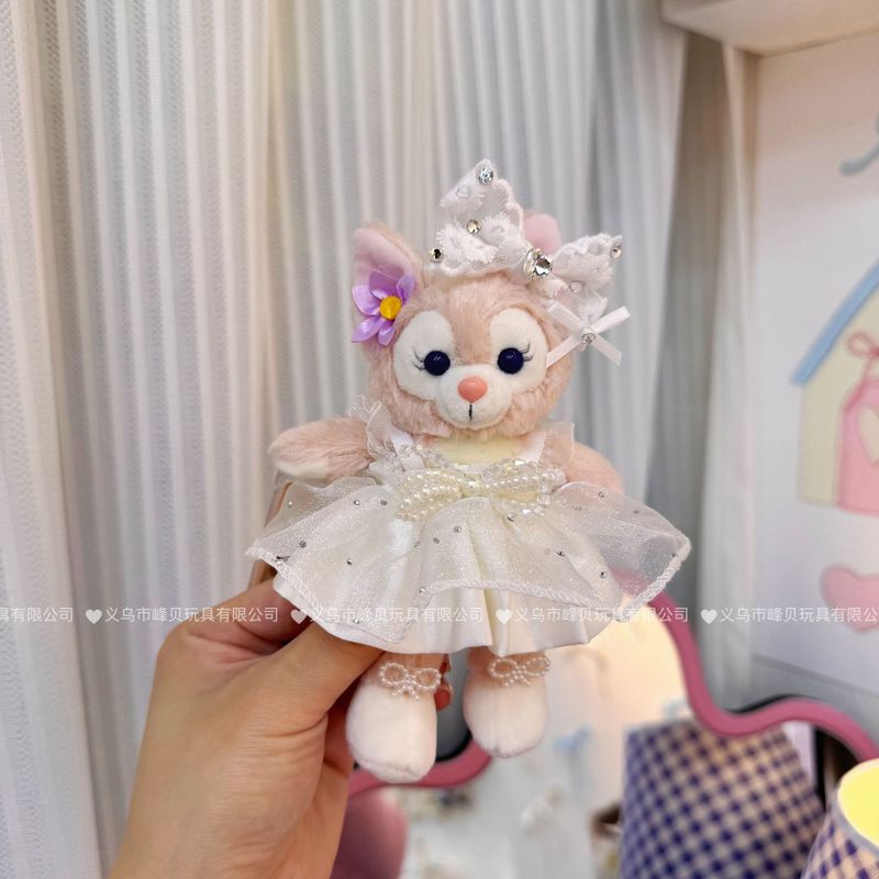 玲娜貝児の青い真珠のお姫様のスカートはぬいぐるみのかばんをつけてキーホルダーのメーカーを包んで直接販売します。|undefined
