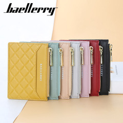 Cross-border best-selling new wallet women's slim wallet fashionable small money clip multi-card slot card holder candy color wholesale