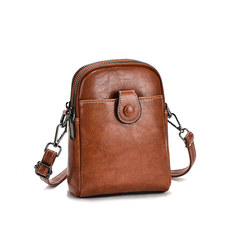 Borsa a tracolla retro in vera pelle da donna piccola e moderna_voghion.com