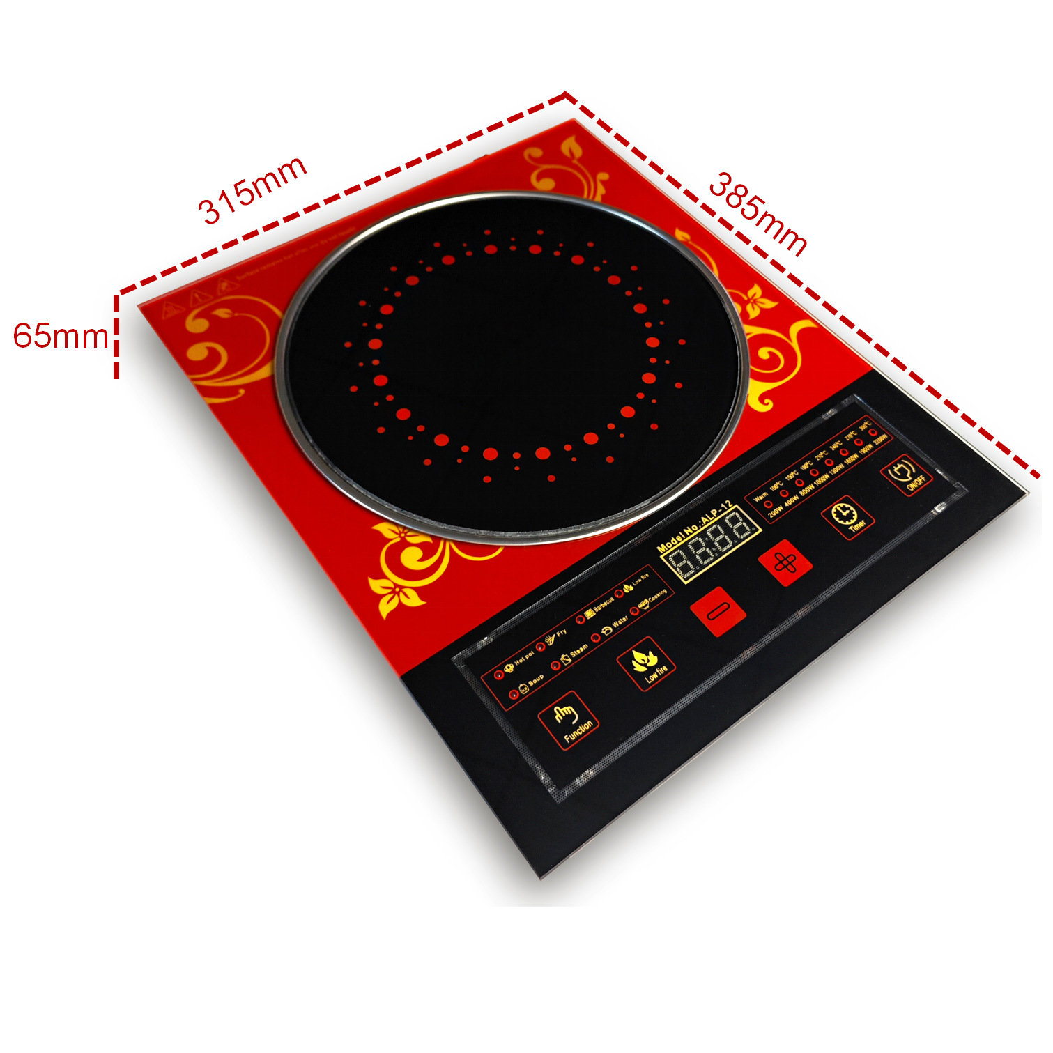 Cocina de inducción doméstica comercial, olla caliente multifuncional, cocina salteada, fabricantes de alta potencia, exportación de comercio exterior 110V