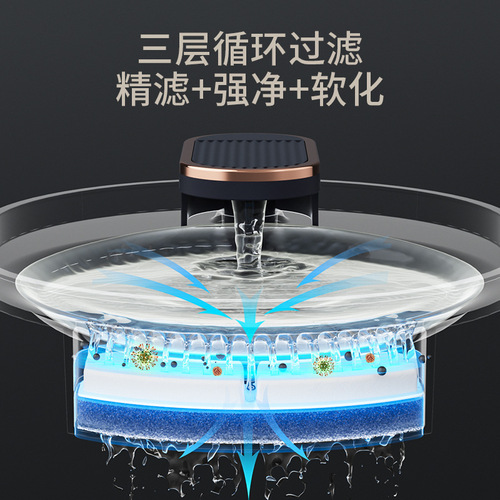 New pet water dispenser, smart pet water dispenser, automatic circulation filtering cat live water machine, exclusive cross-border supply