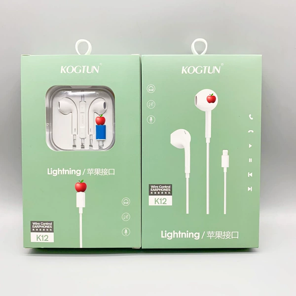 Kuaidu K12 crystal box Apple earphones (exquisitely packaged and plastic-sealed)