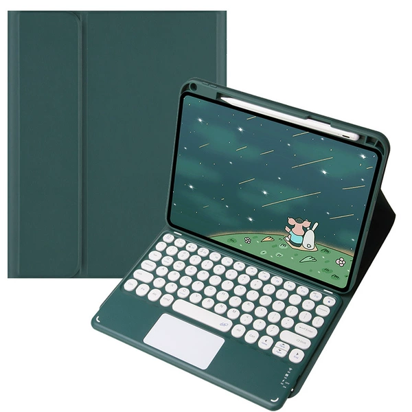 【Touch Model】 Dark Green+Round keyboard