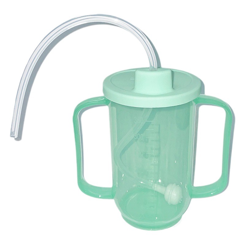 Taza de cuidado para ancianos cuidado de cama Taza de alimentación de flujo Taza de comida Taza de cuidado del paciente Taza antiestrangulador a prueba de fugas