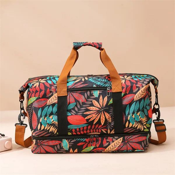 Travel Bag Women's Portable Crossbody Simple Lightweight Waterproof Storage Bag Short Distance Large Capacity Travel Luggage Gym Bag