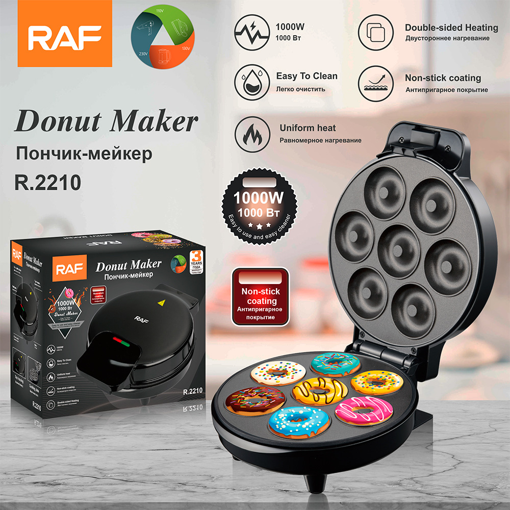 RAF European and American Home 7-hullers donut multifunktionel kage rundkage let mad mini morgenmadsmaskine_voghion.com