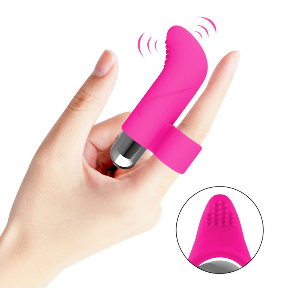Silicone Rechargeable Bullet Finger Vibrator Vibrator Female Apparatus Masturbator Sex Toy Supplies Vibrator Delivery