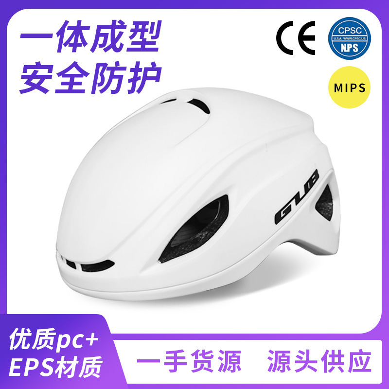 Cross-Border Foreign Trade One-Piece Bicycle Helmet with Tail Light Adult Breathable Road Bike Riding Pneumatic Helmet Batch