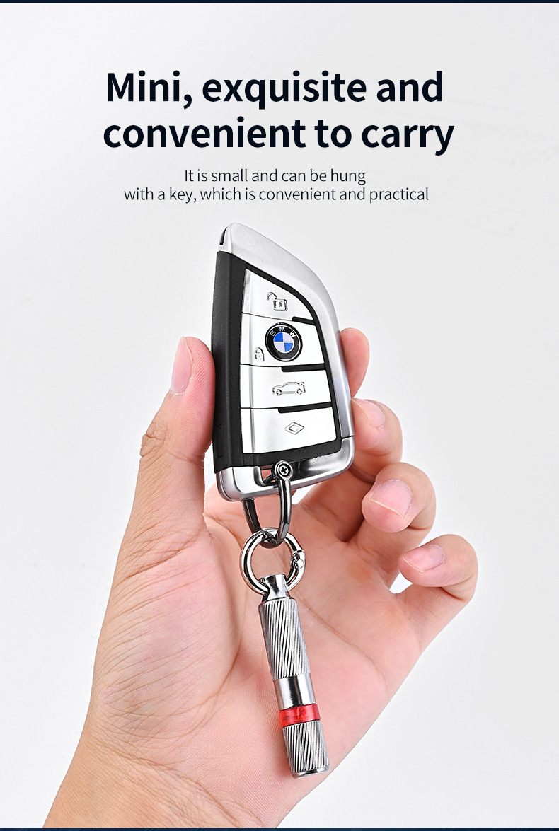 Car anti-static keychain, electrostatic eliminator, human body static discharge device, multifunctional electrostatic discharge rod