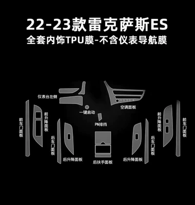 Control Screen Gearbox Door Interior | Car interior film - 22-23-models-full-interior-without-screen