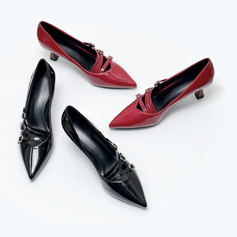 2025 новые сандалии на низком каблуке для женщин, артикул