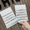 Fruit earrings, set, suitable for import, simple and elegant design, Korean style, 20 pair