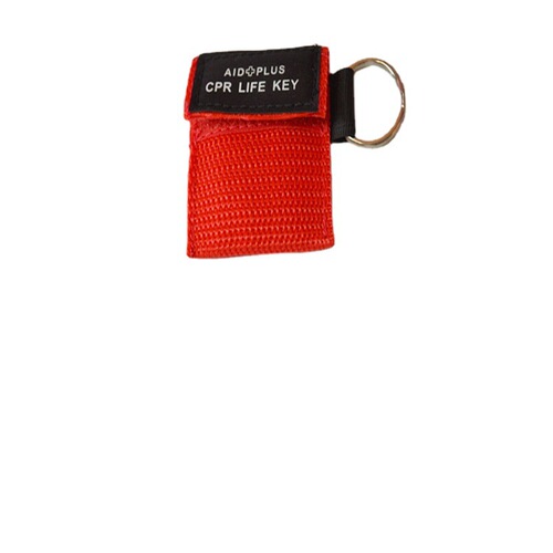 Export CPR first aid mask, disposable respiratory PVC mask, CPR keychain mask