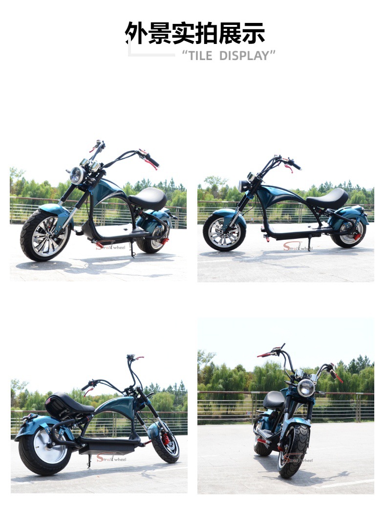 Source Factory Cp-4Plus Harley Electric Motorcycle for Road Riding 60V 20Ah Scooter Eec Coc